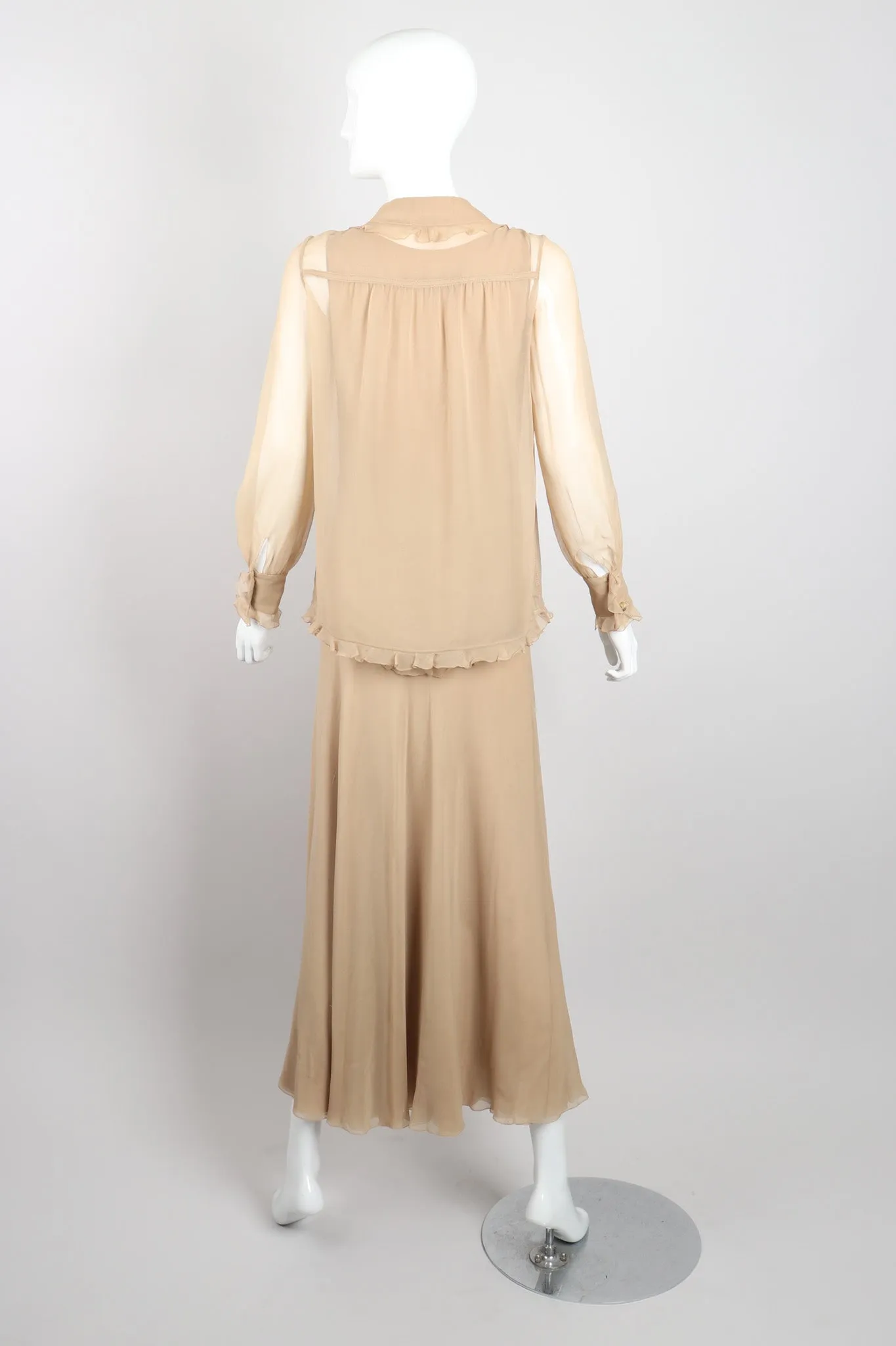 Chiffon 3-Piece Ruffle Set
