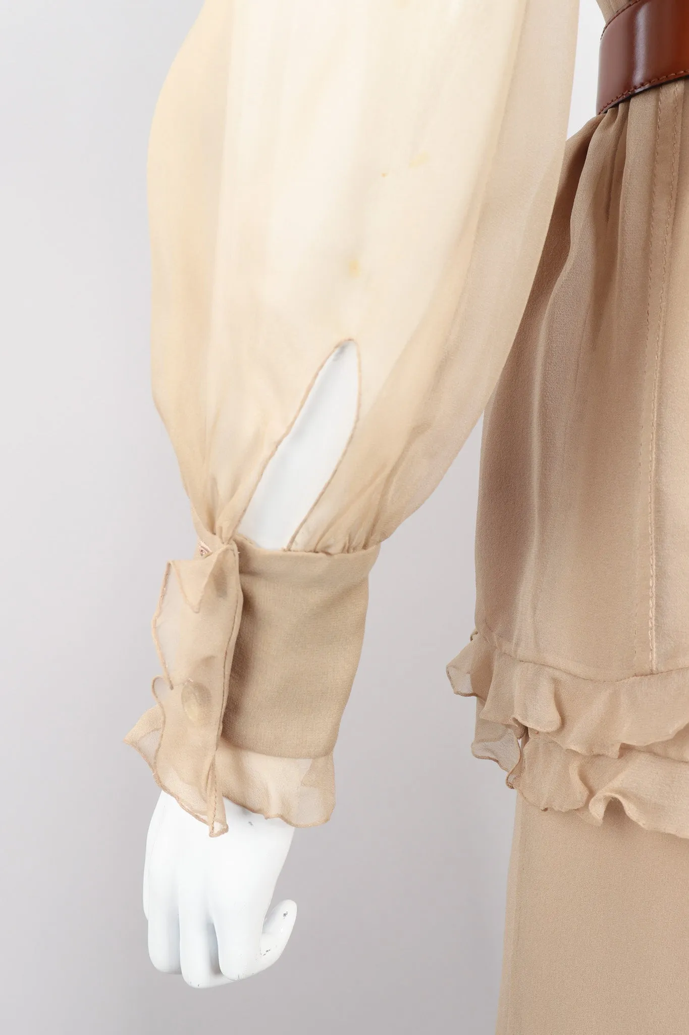 Chiffon 3-Piece Ruffle Set