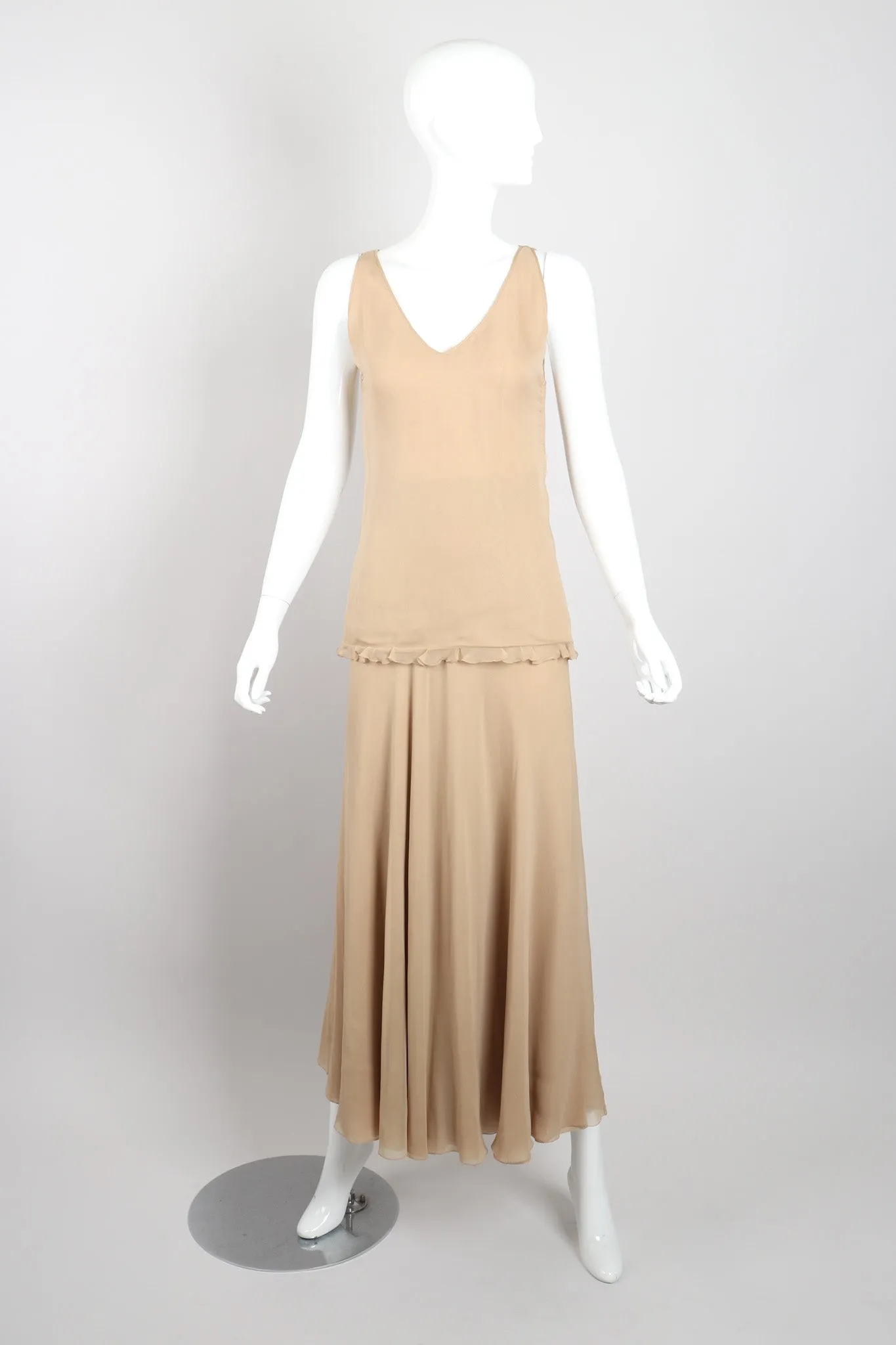 Chiffon 3-Piece Ruffle Set