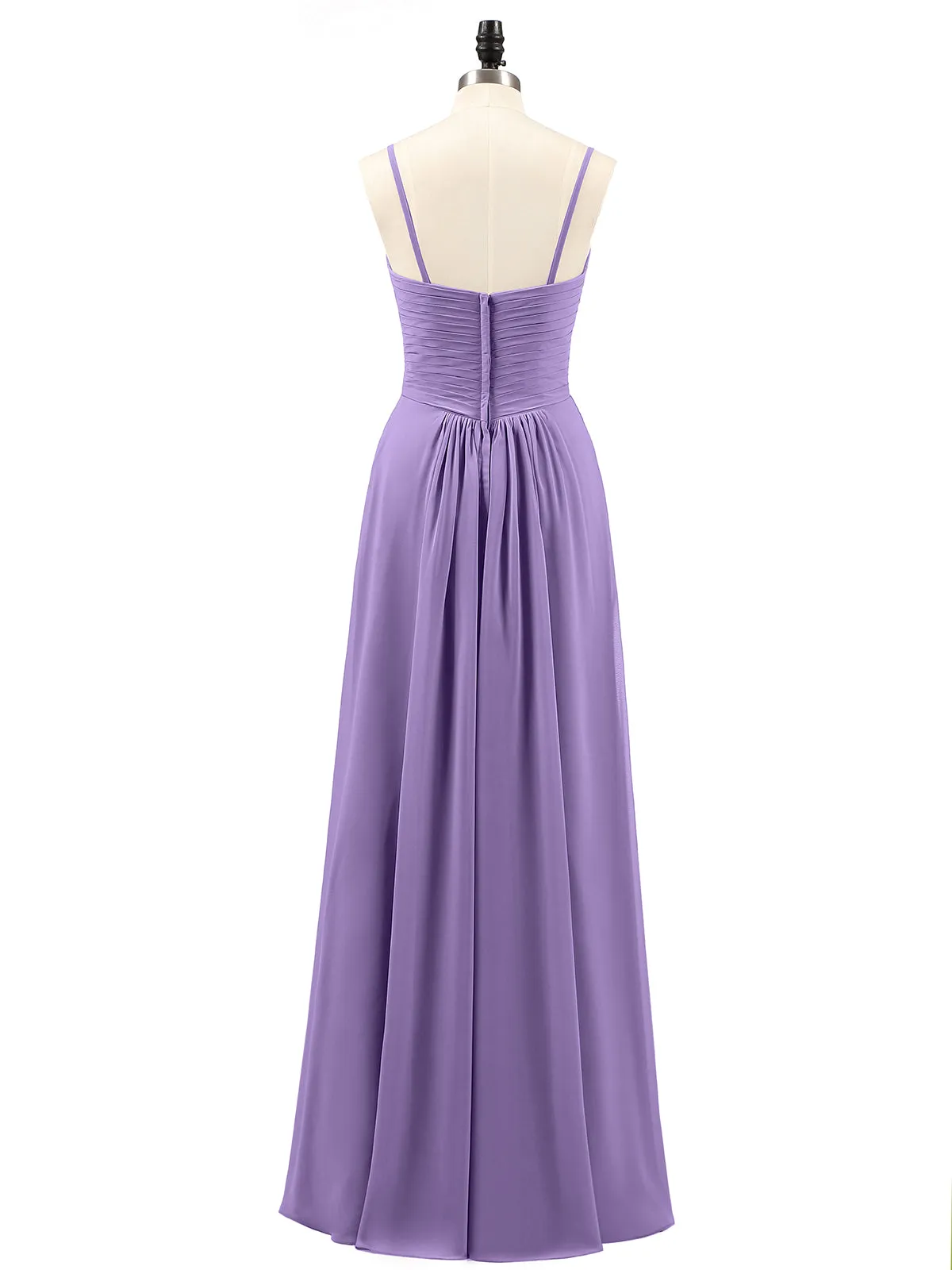 Chiffon Bridesmaid Dresses with Cascade Skirt-Tahiti