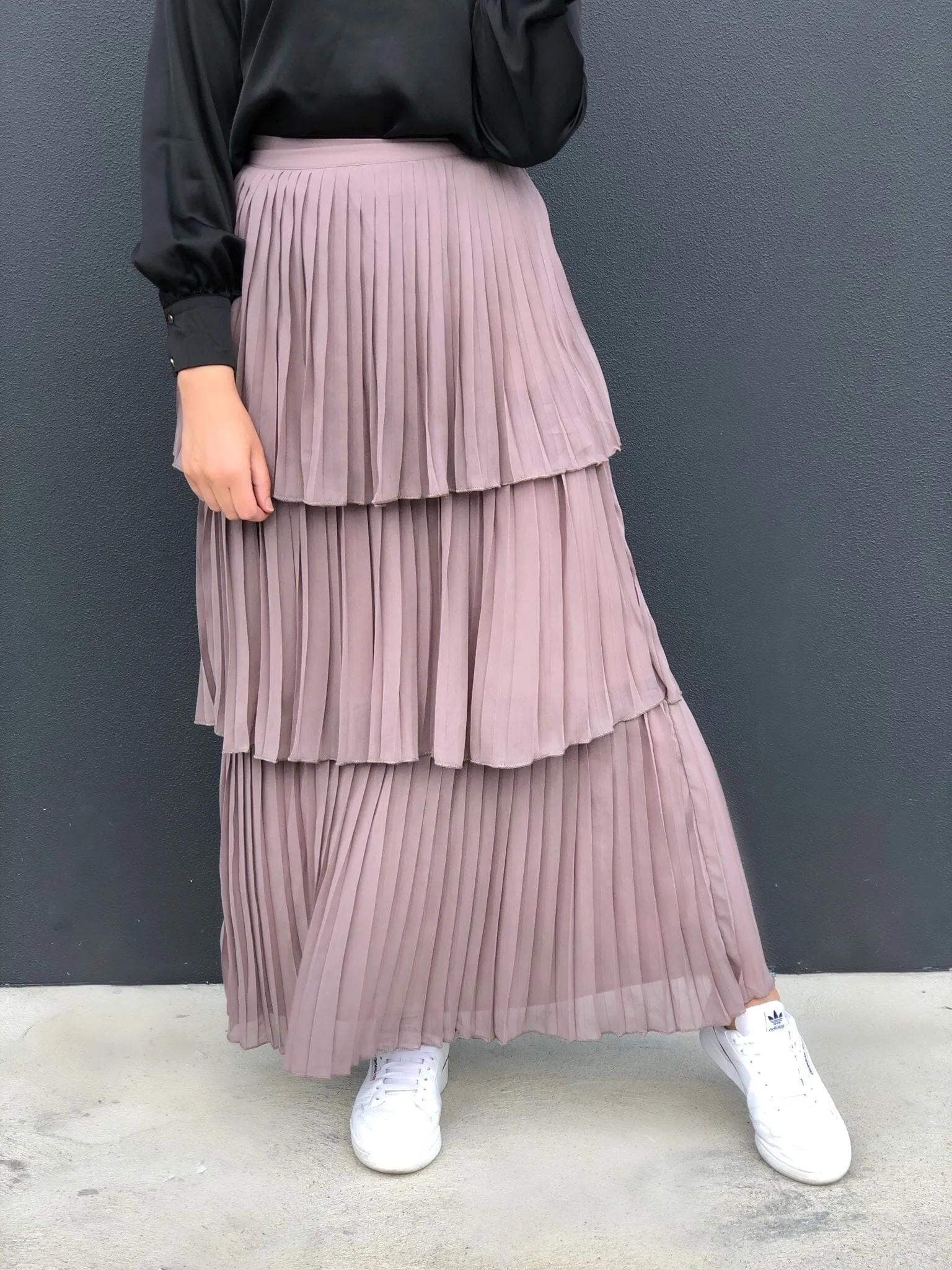 Chiffon Pleated Layer Skirt