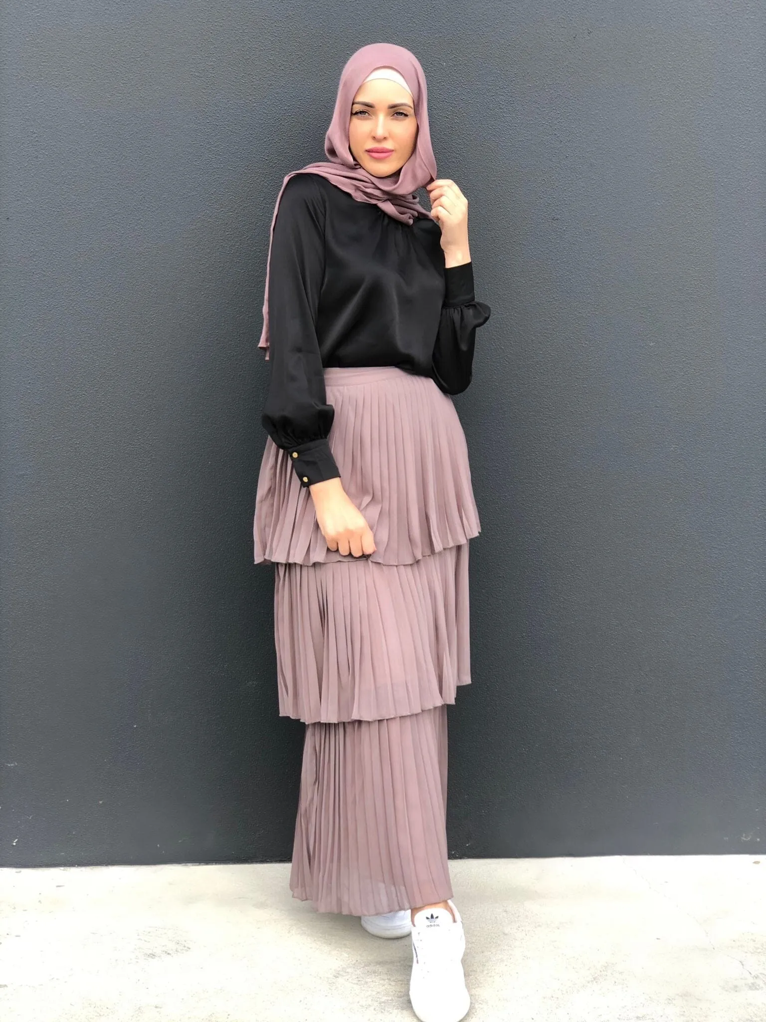 Chiffon Pleated Layer Skirt