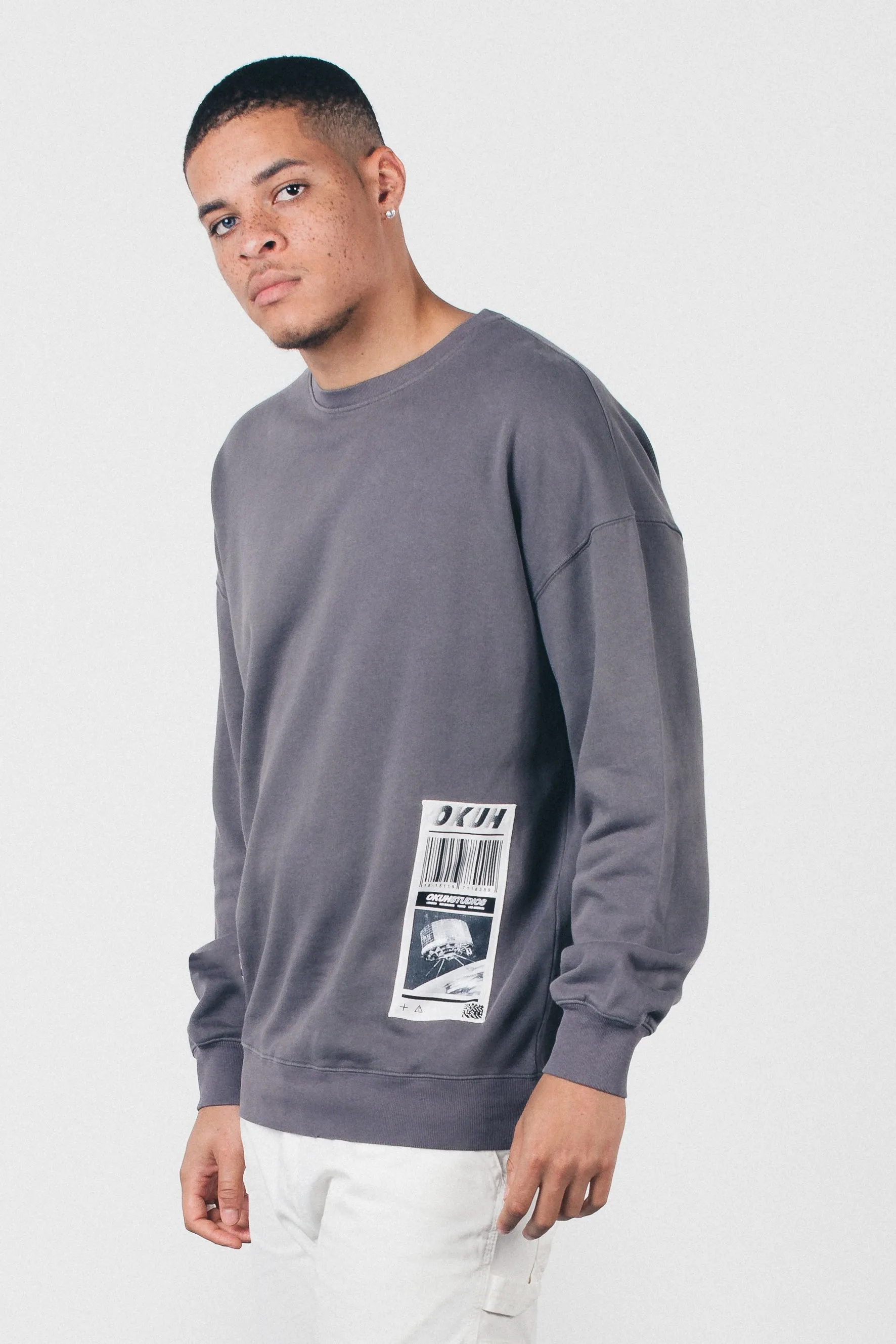 Code  Black washed Sweatshirt