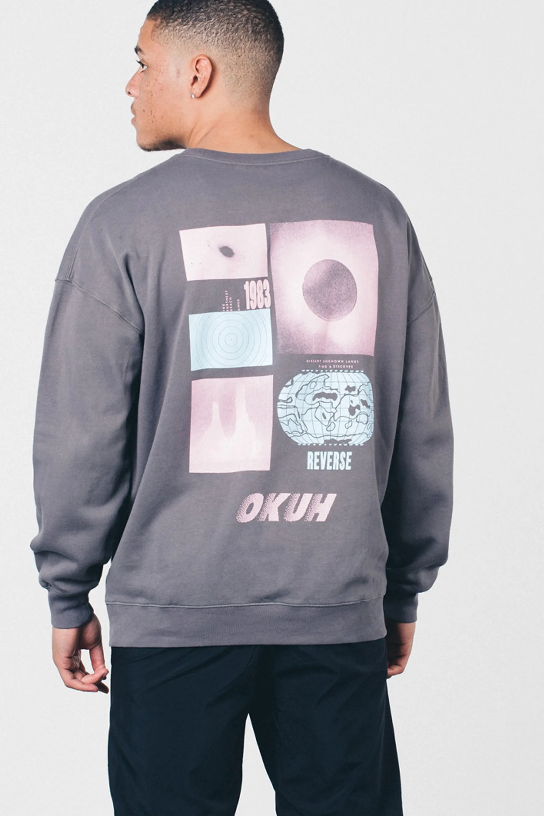 Code  Black washed Sweatshirt