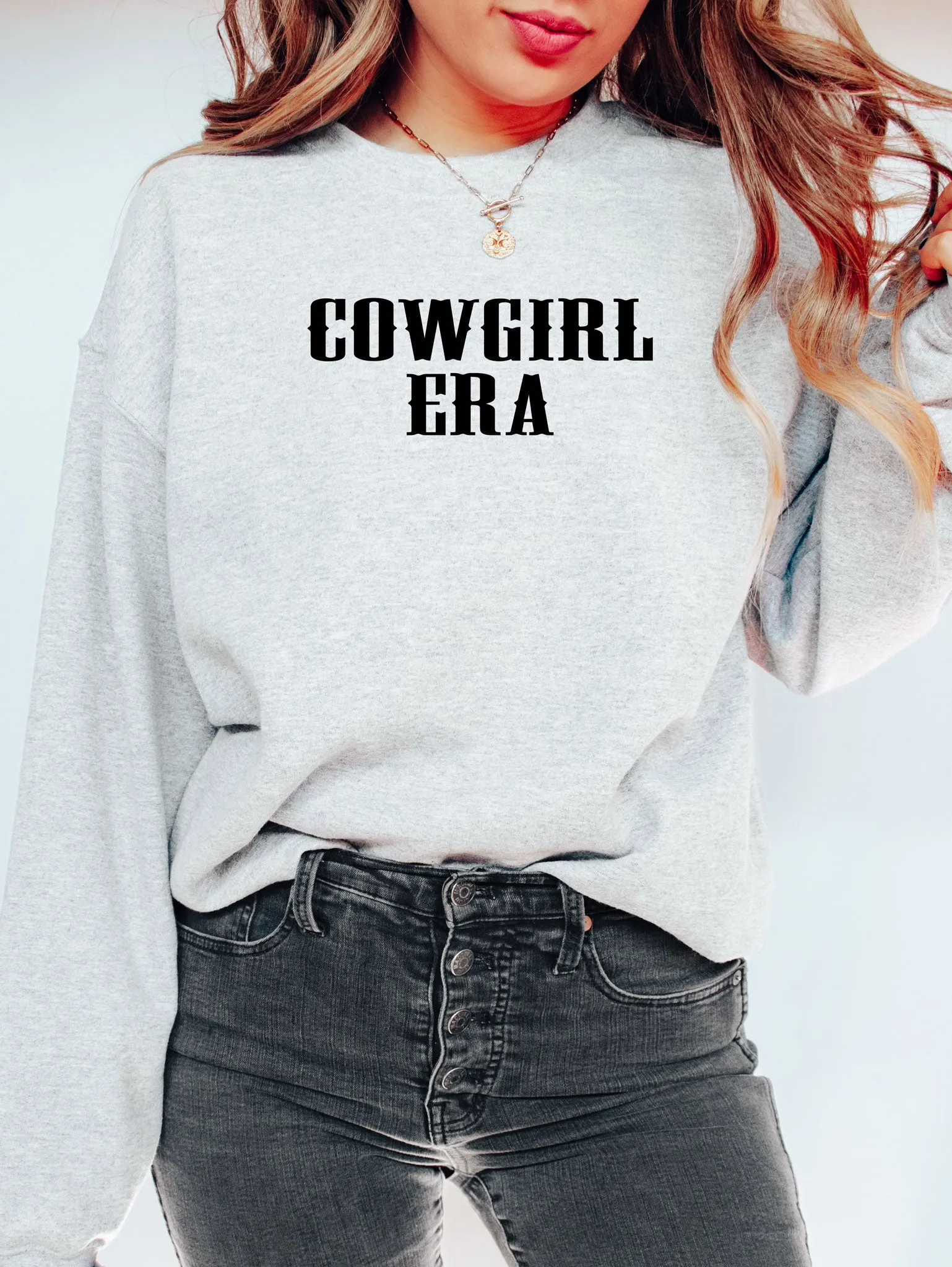 Cowgirl Era Sweatshirt - Black Ink