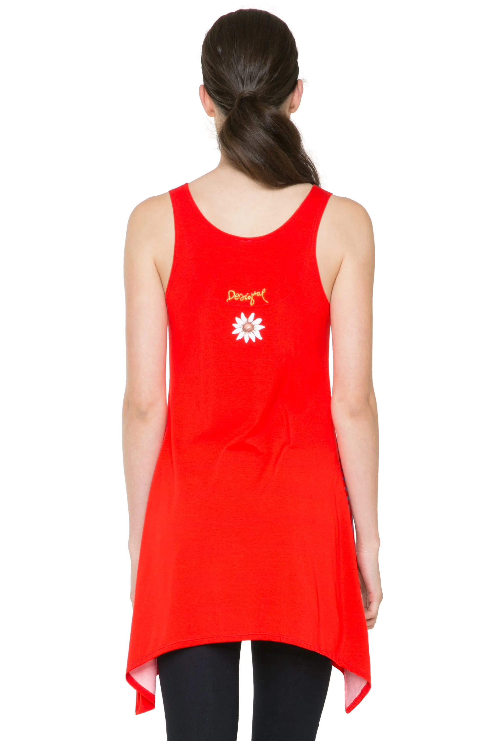 Daniela Sleeveless  Wavy Hem Tunic Desigual Style 61T25P7