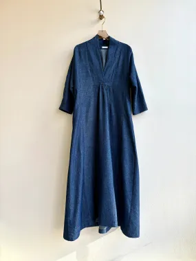 Denim Blue Zero Waste Caftan Dress