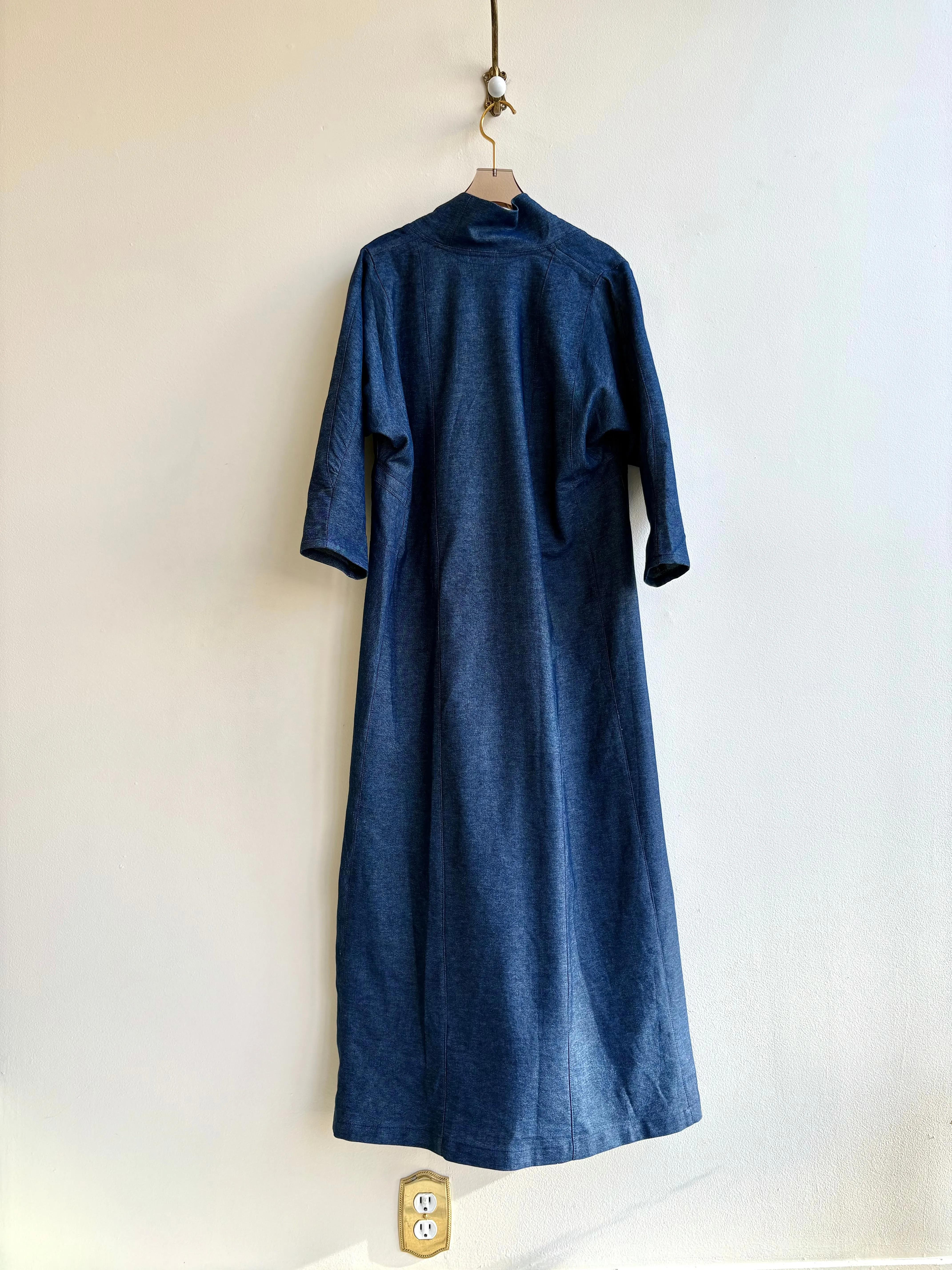 Denim Blue Zero Waste Caftan Dress