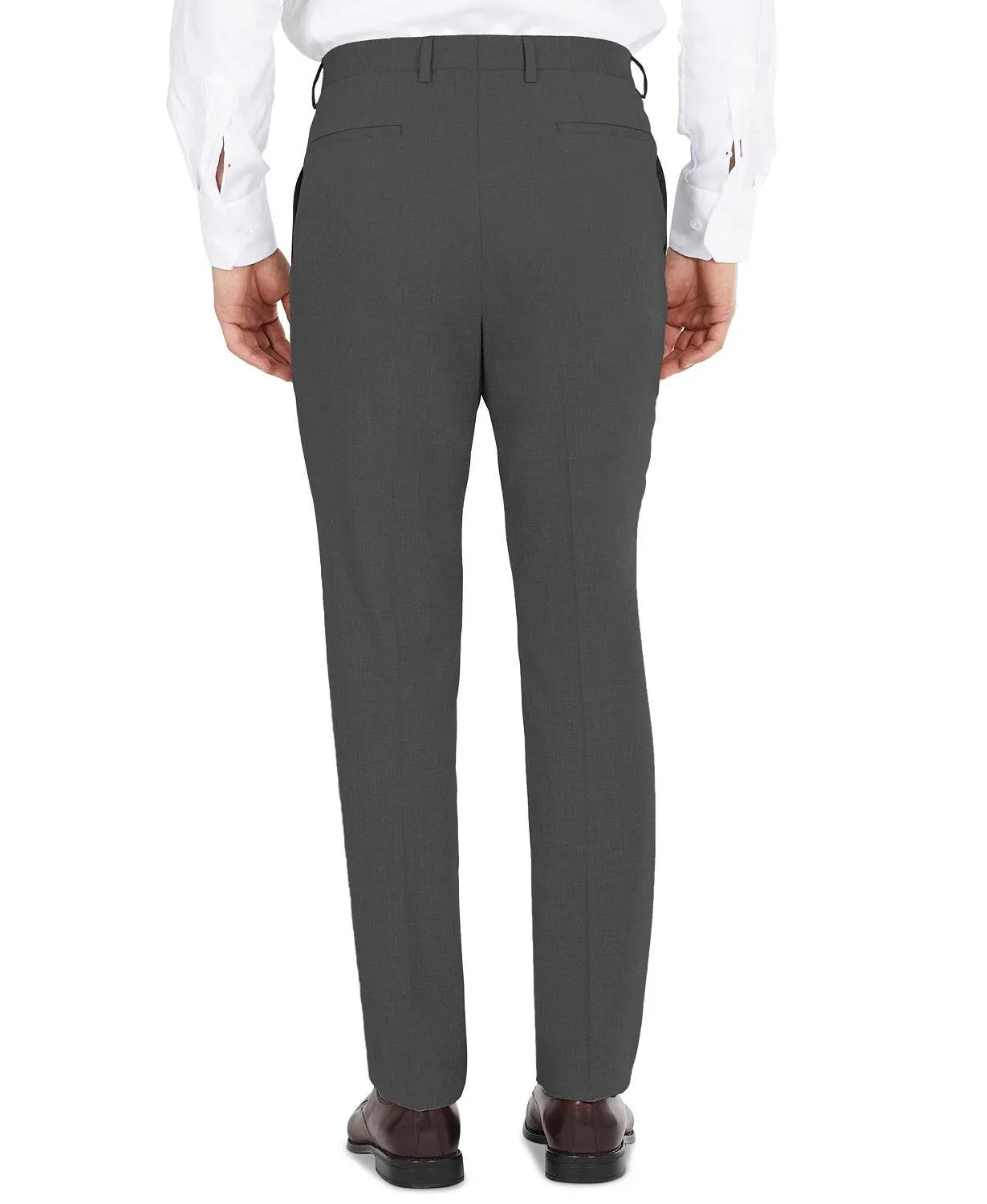 Dkny Mens Modern fit Dress Pants 38 / 32 Grey Stretch