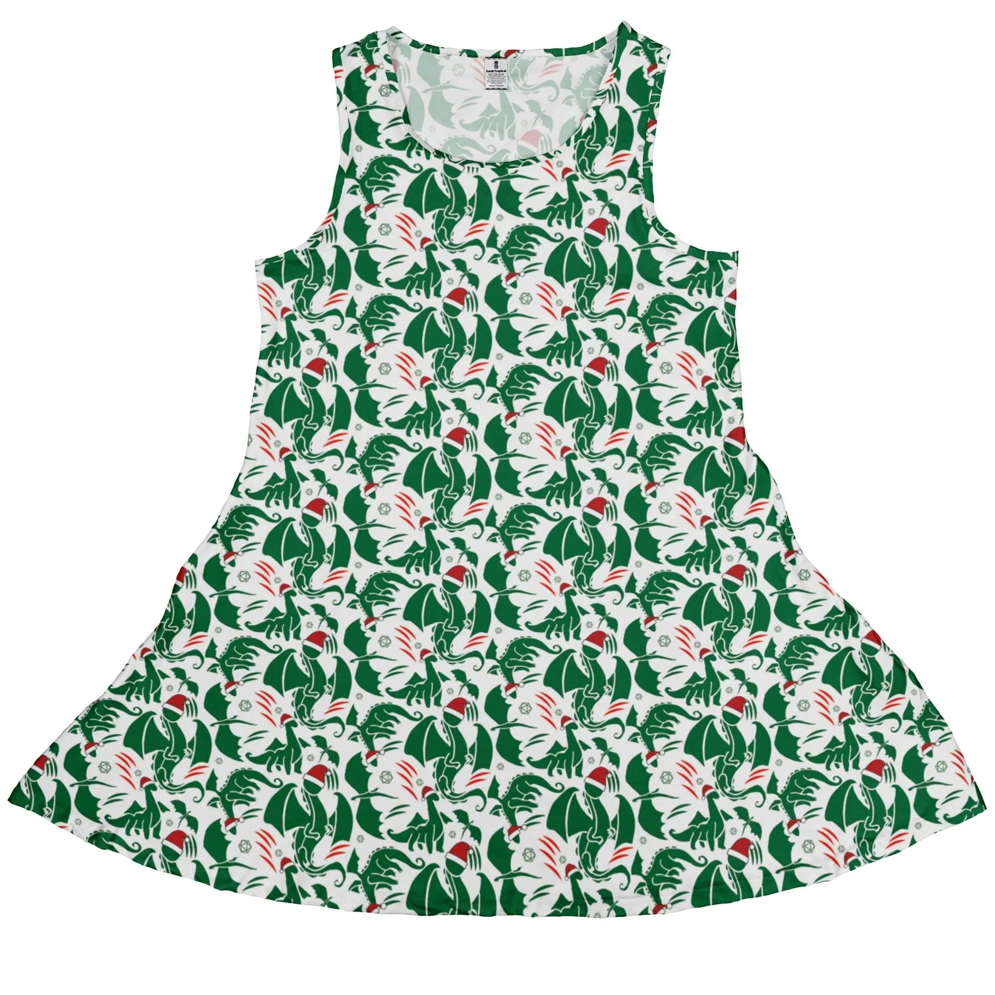 DND Santa Hat Dragons Dress