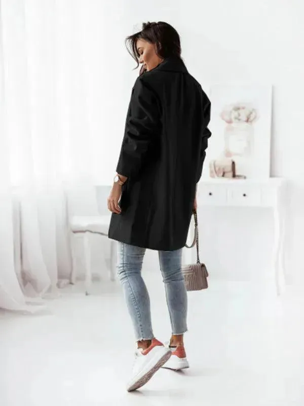 Double-Breasted Women's Trench Coat