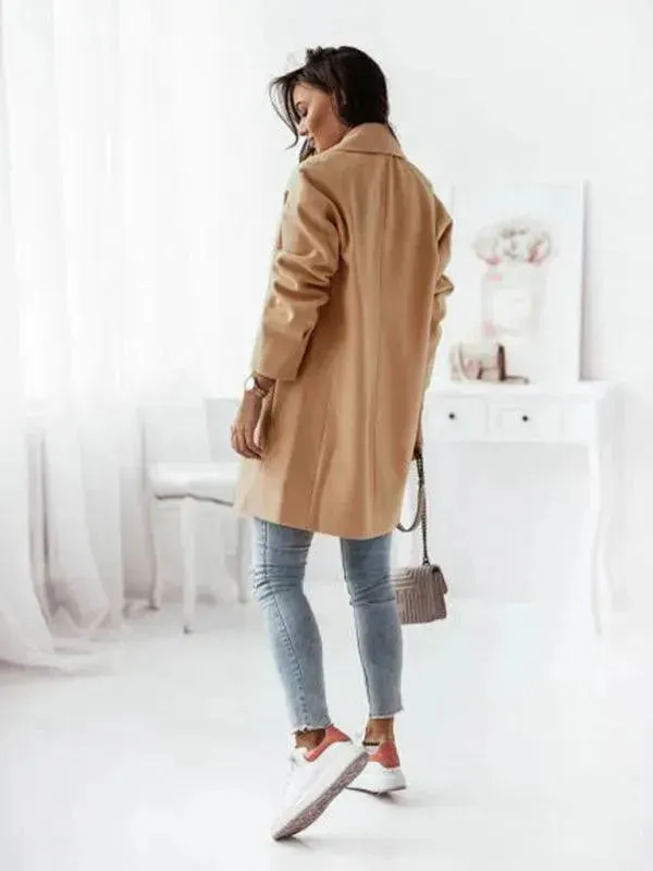 Double-Breasted Women's Trench Coat