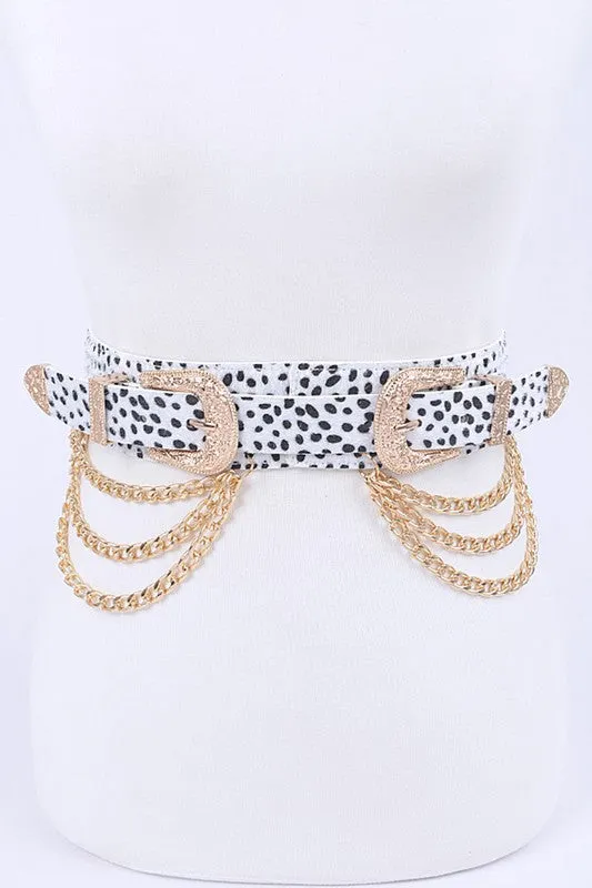 Double Buckle Western Inspired Belt