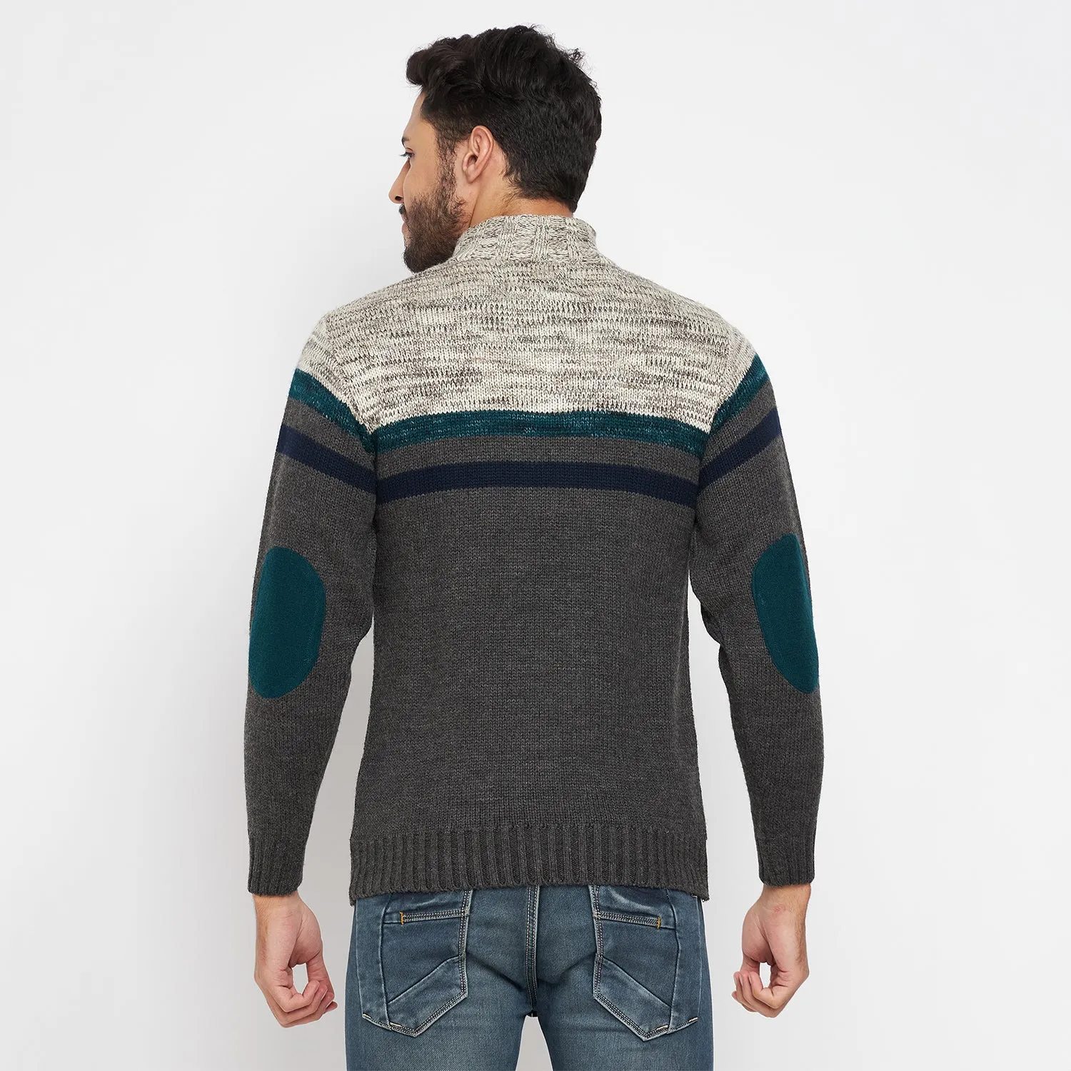 Duke Stardust Men Full Sleeve Button Placket Sweater (SDS2002)