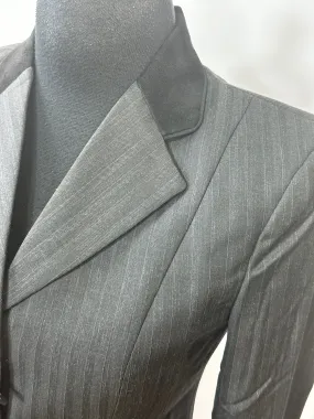 English Show Coat Grey Self Stripe R082