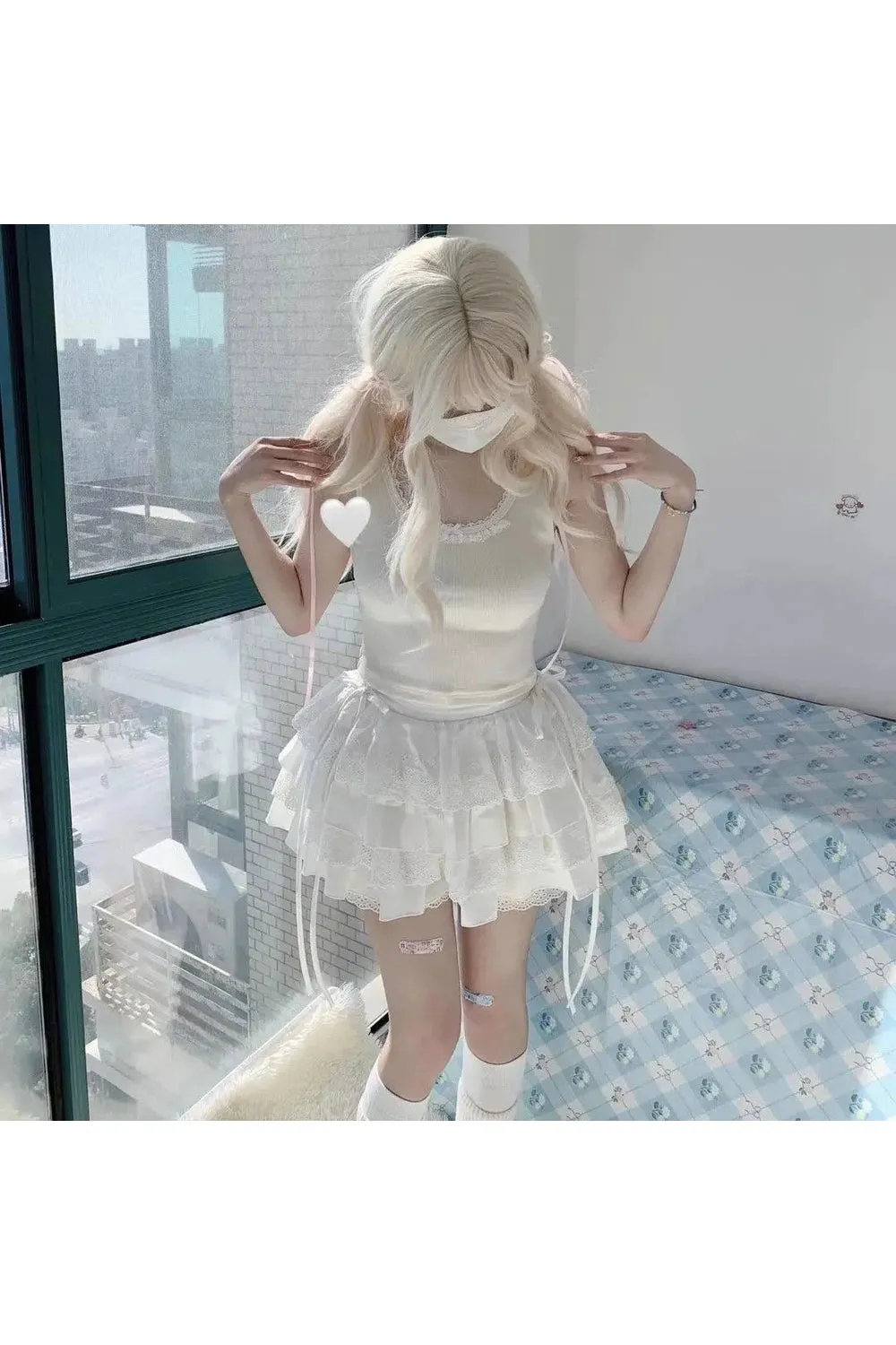 Fairycore Layered Ruffle Skirt