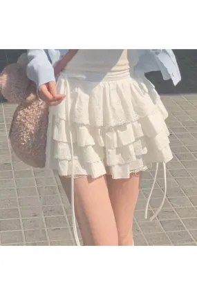 Fairycore Layered Ruffle Skirt