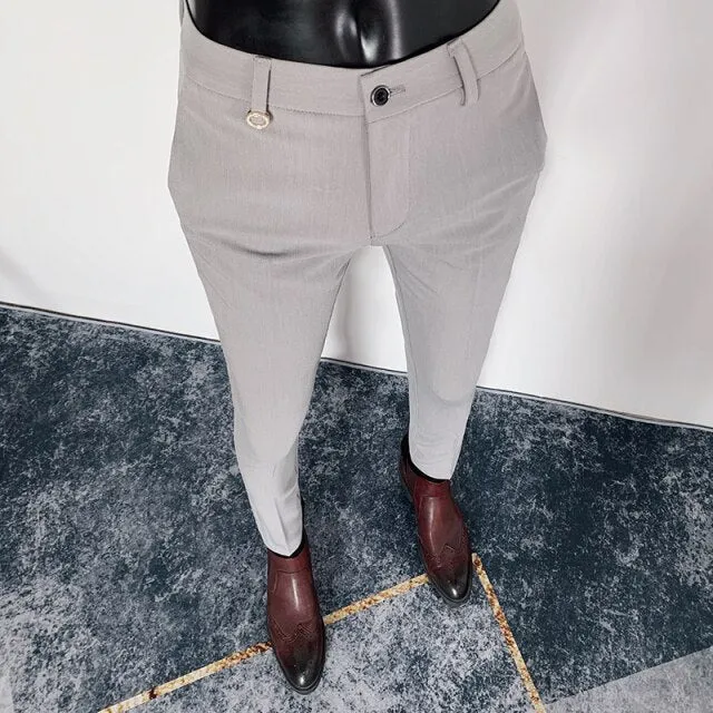Fashion Casual Slim Fit Ankle Dress Pants