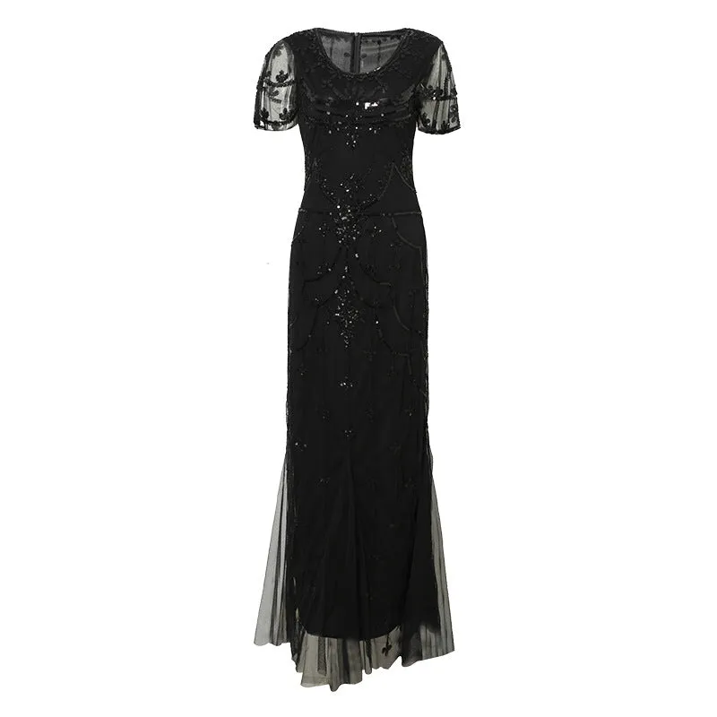 Fay Flapper Gatsby Dress, Prom Dress 1920s Great Gatsby Art Deco Downton Abbey Bridesmaid Wedding reception