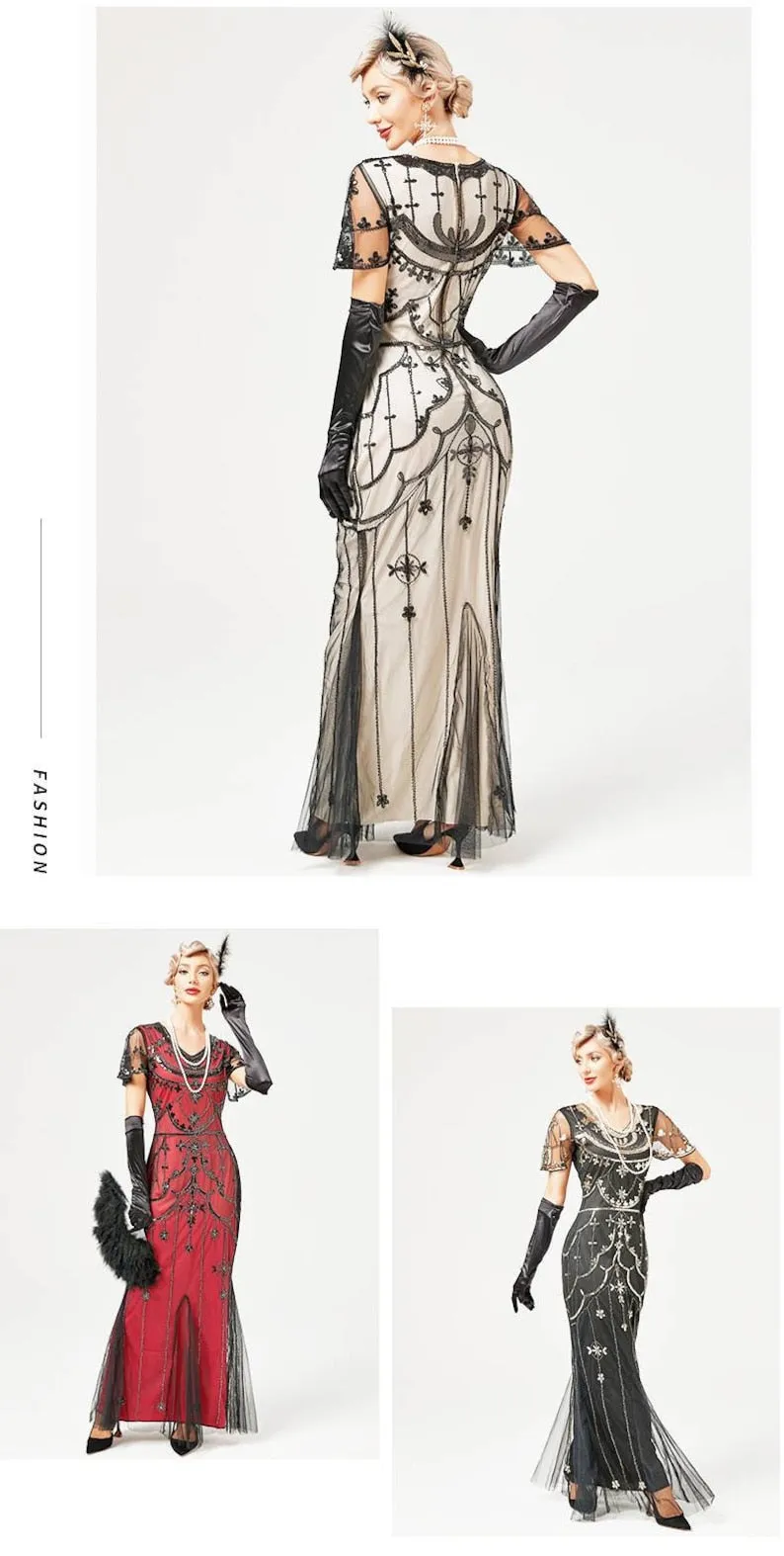 Fay Flapper Gatsby Dress, Prom Dress 1920s Great Gatsby Art Deco Downton Abbey Bridesmaid Wedding reception