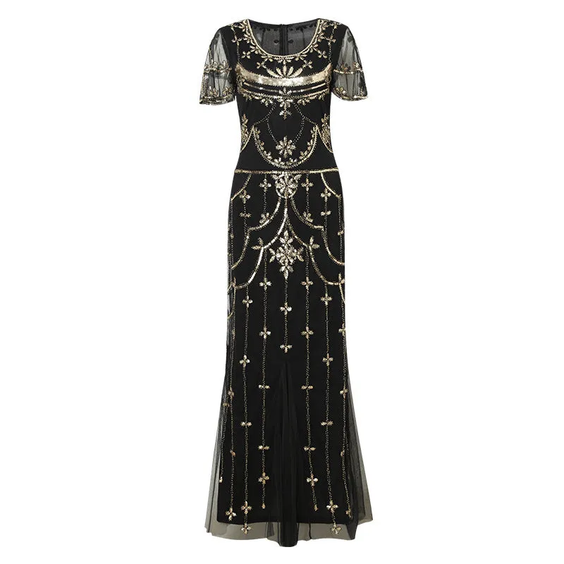 Fay Flapper Gatsby Dress, Prom Dress 1920s Great Gatsby Art Deco Downton Abbey Bridesmaid Wedding reception