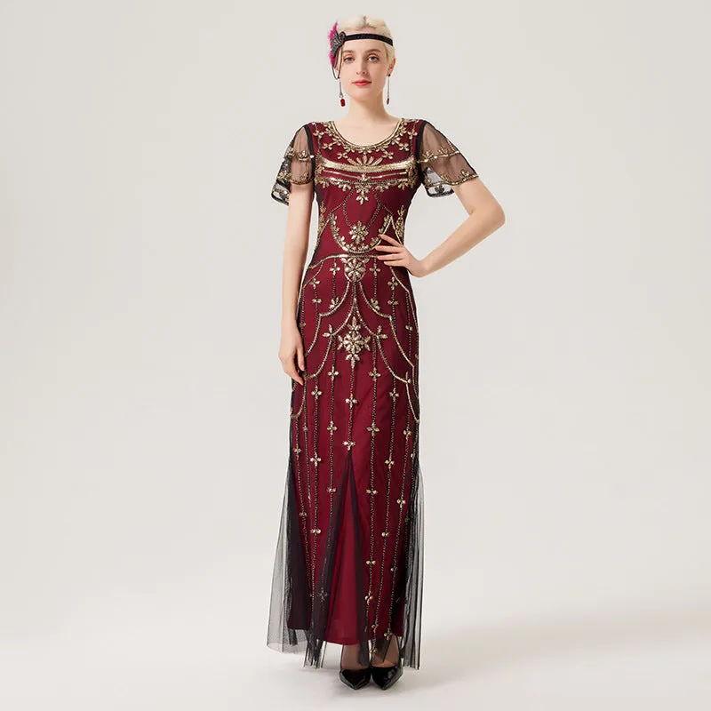 Fay Flapper Gatsby Dress, Prom Dress 1920s Great Gatsby Art Deco Downton Abbey Bridesmaid Wedding reception
