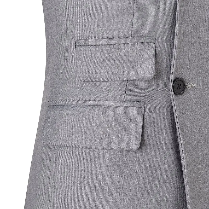 Formal Men's Suit Double Breasted 2 Piece Business Tuxedos (Blazer Pants)