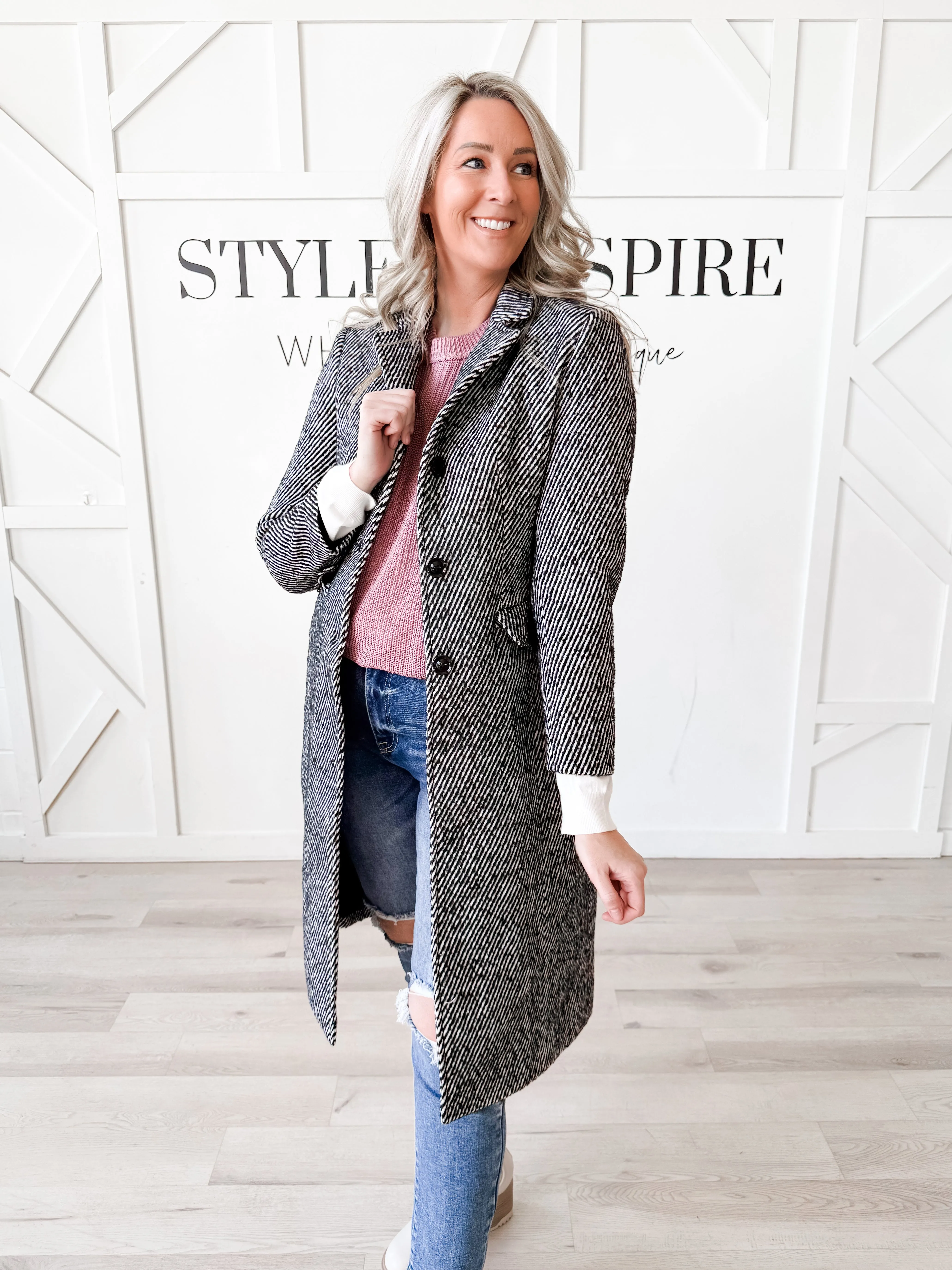 Frances Single Breasted Coat *Final Sale*