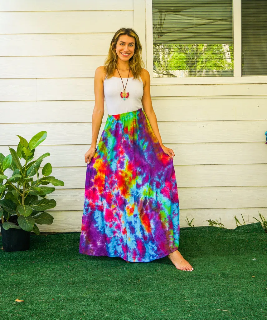 Free Spirit Ruffled Tiered Maxi Skirt