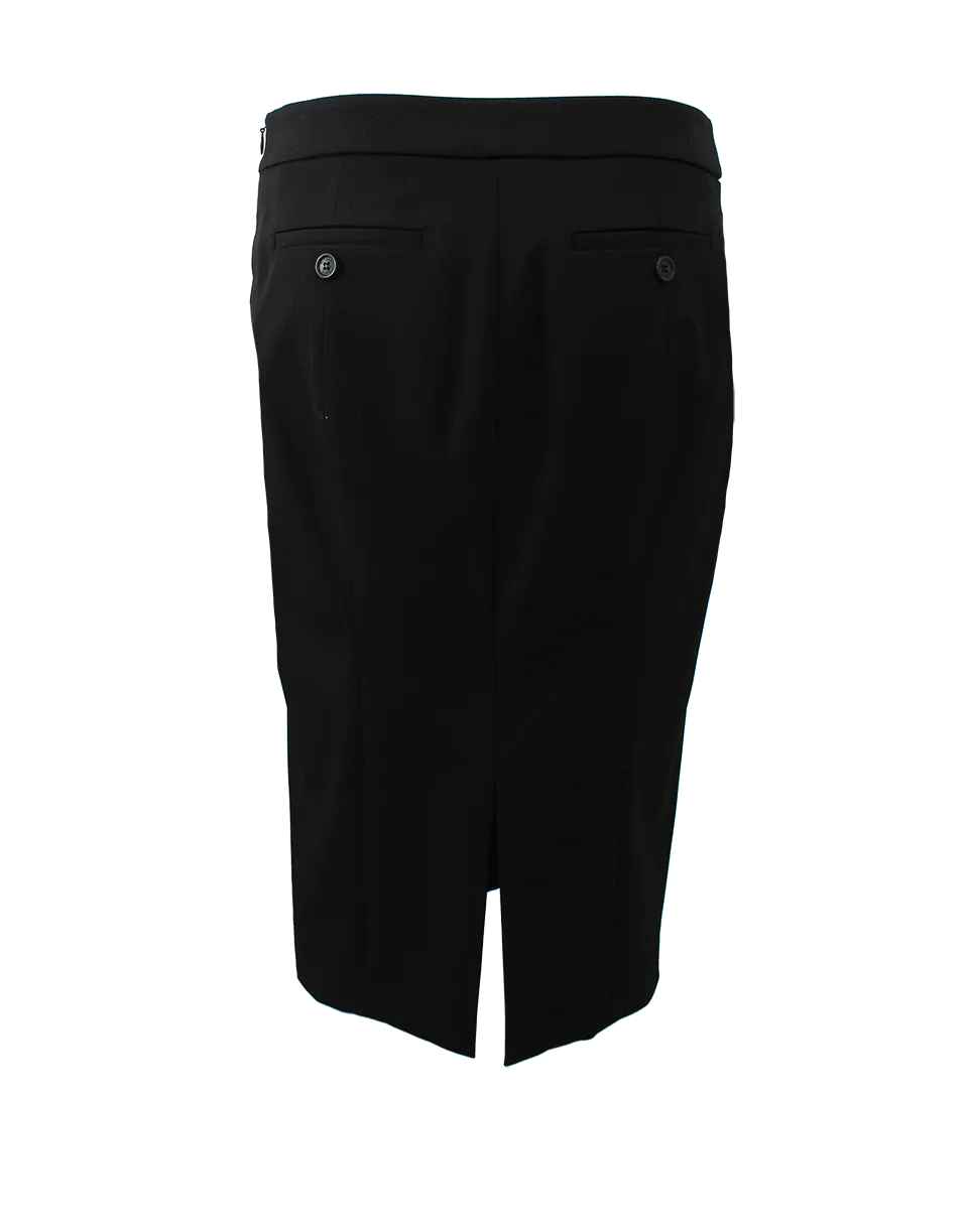 Gabardine Pencil Skirt