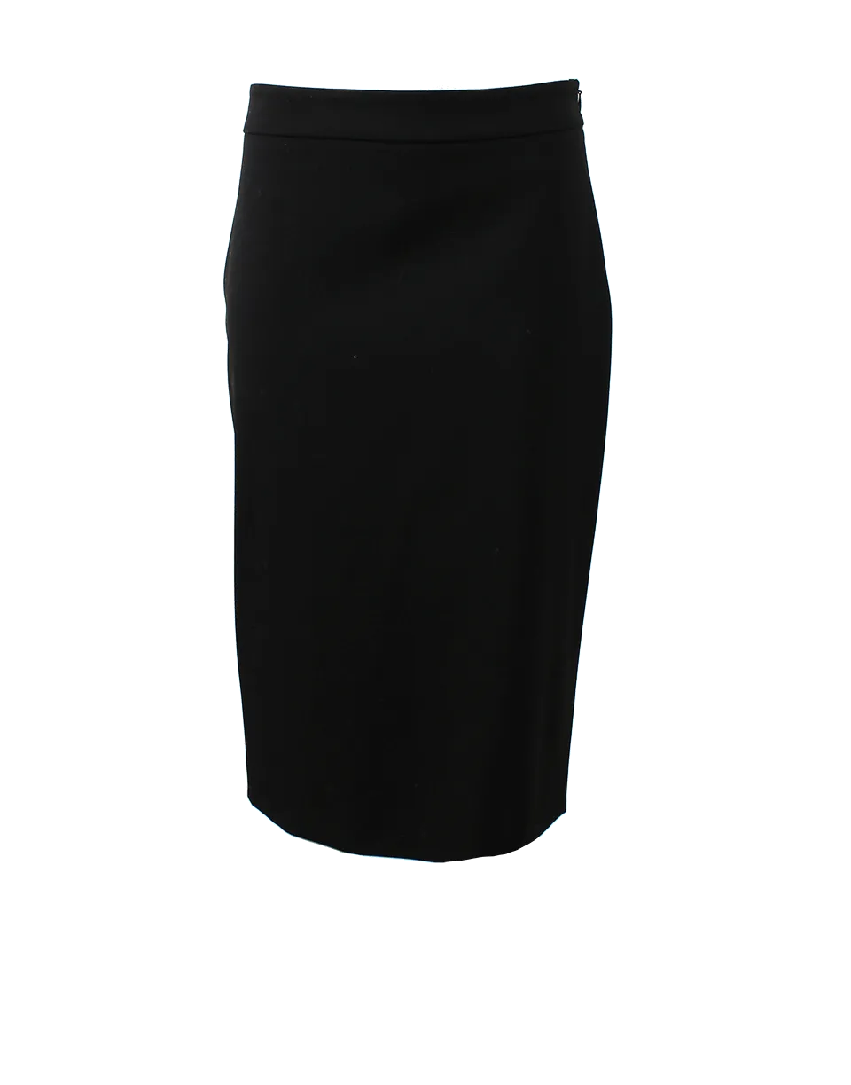 Gabardine Pencil Skirt