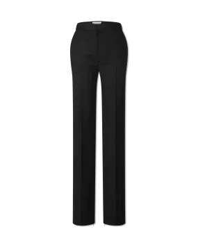 Grain De Poudre Stretch Wool Pants