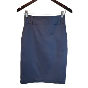 Gray Stretch Pencil Skirt