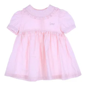 GYMP - White and pink gingham Dress, Atosio