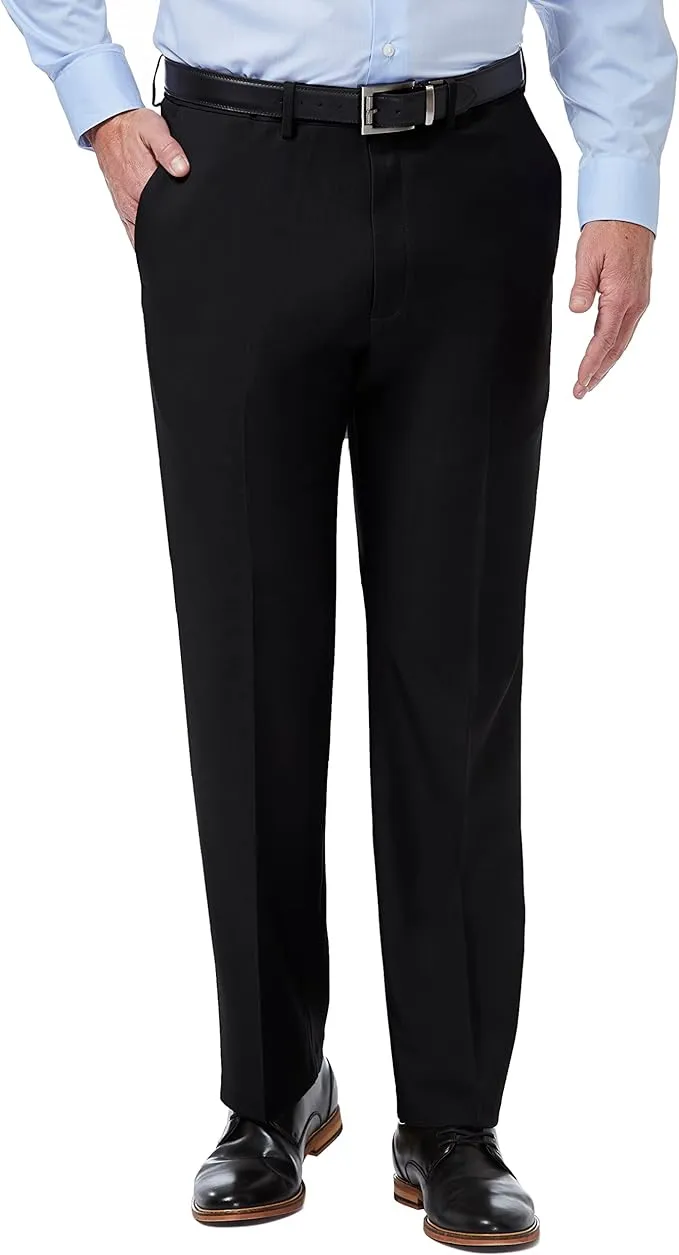 Haggar Classic-Fit Premium Comfort Stretch Dress Pants  Color Black W42xL30