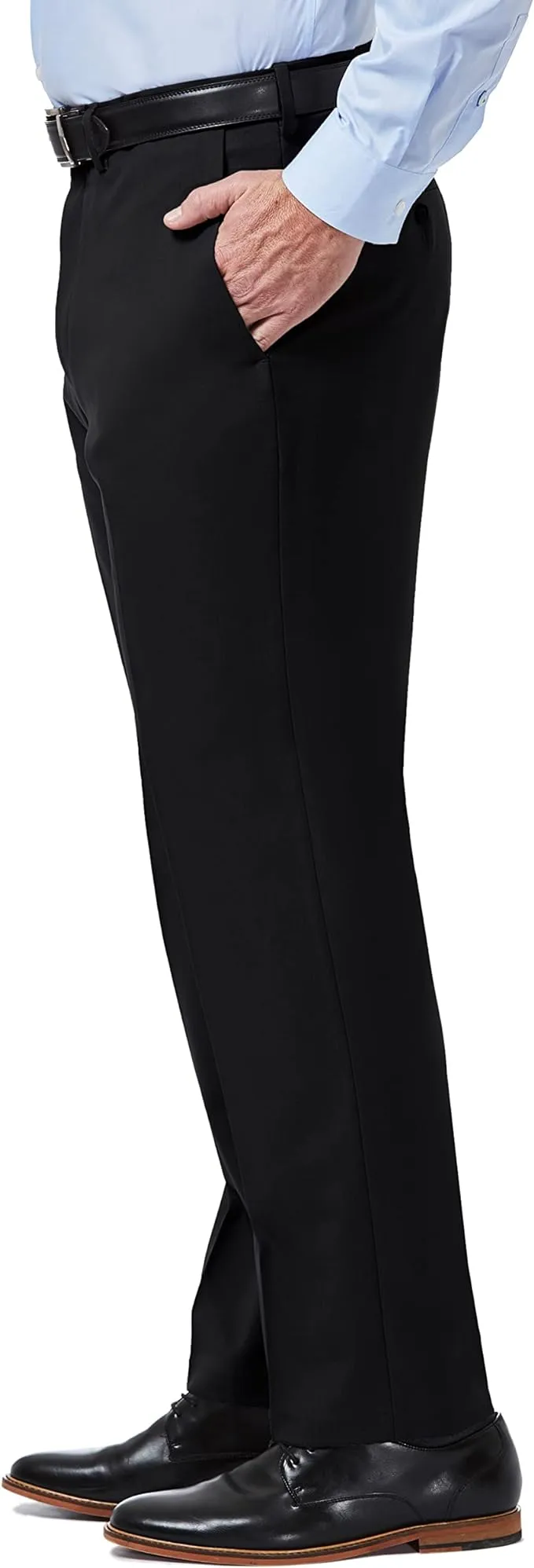 Haggar Classic-Fit Premium Comfort Stretch Dress Pants  Color Black W42xL30