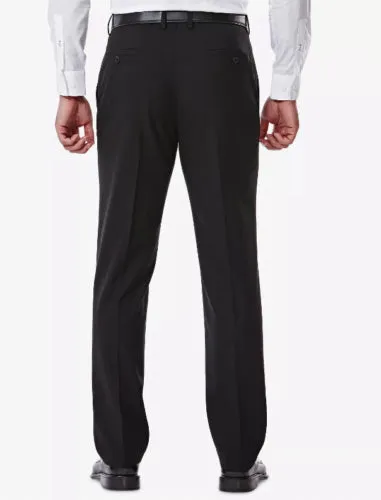 Haggar Men's J.M. 4 Way Stretch Slim Fit Dress Suit Pants Black 36 x 30