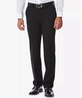 Haggar Men's J.M. 4 Way Stretch Slim Fit Dress Suit Pants Black 36 x 30
