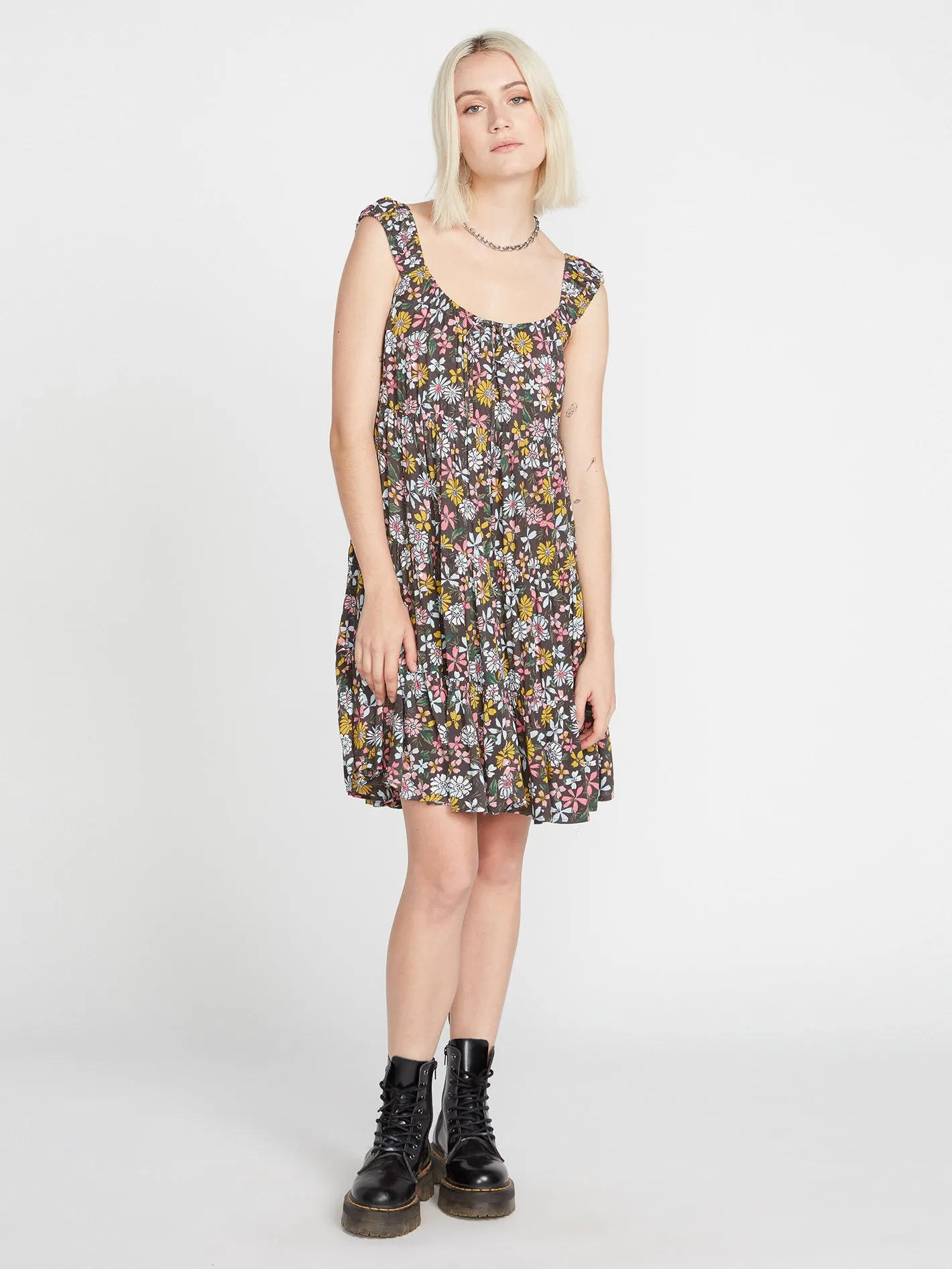 Happy Dazee Mini Dress - Espresso