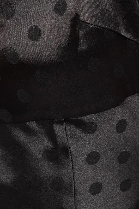 Heidi Polka Dot Satin Dress