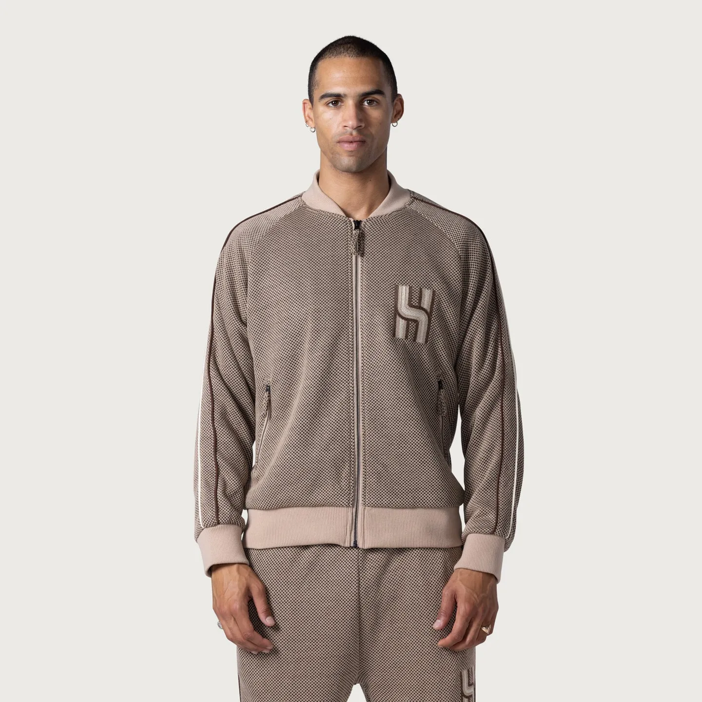 HONOR THE GIFT C-fall Novelty Knit Track Jkt Men Apparel