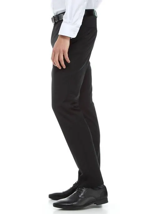 Hugo Boss Mens Slim fit Dress Pants 38 / 33 Black Solid Stretch