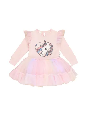 Huxbaby Loveheart Unicorn Ballet Dress