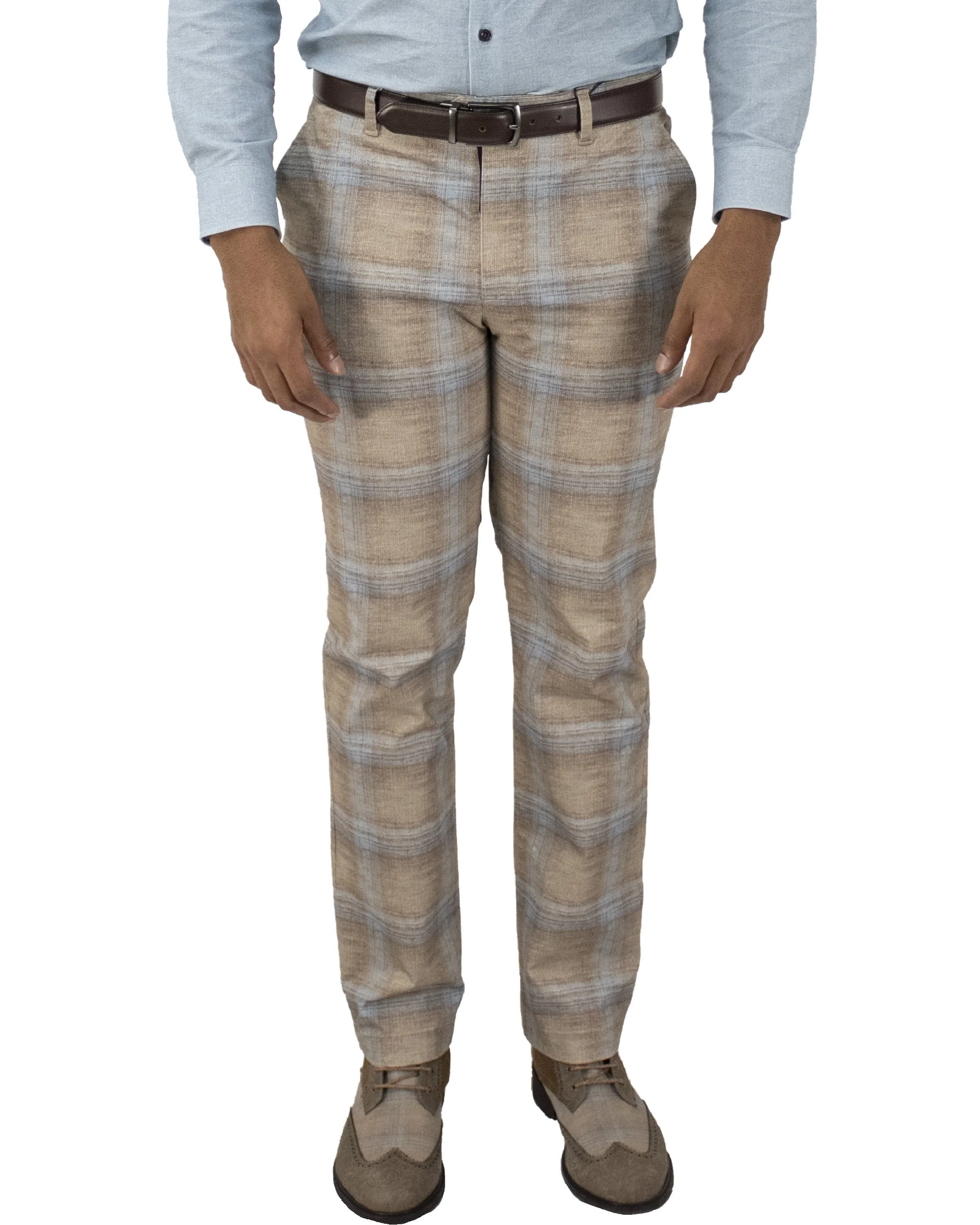 Jack Lux Tartan Camel Pants