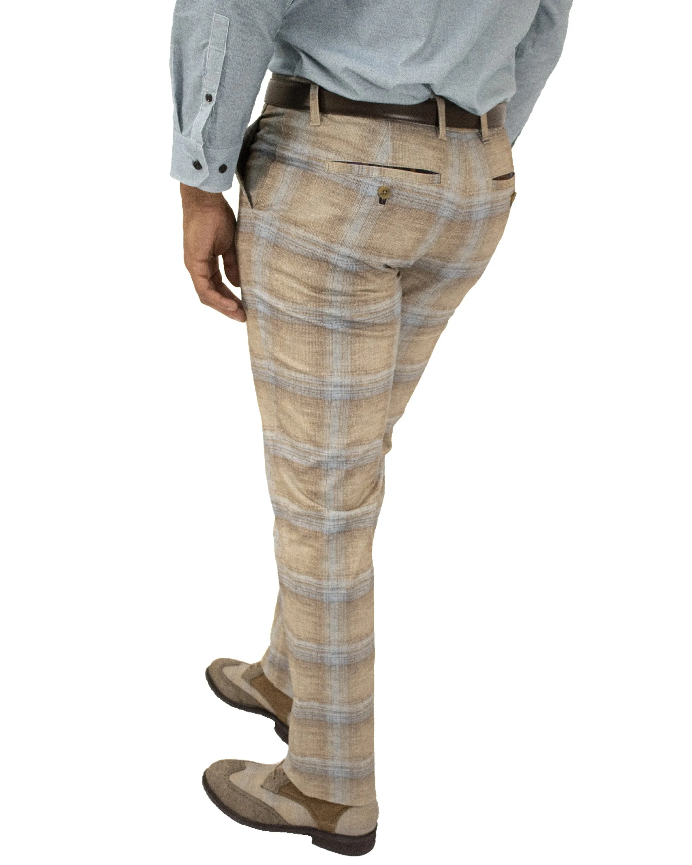 Jack Lux Tartan Camel Pants