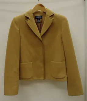 Jones New York Signature Coat Wool Female Adult 6P Camel Solid  -- New No Tags