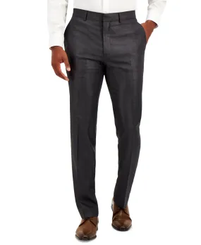 Kenneth Cole Reaction Mens Regular fit Dress Pants 33 / 30 Grey Solid