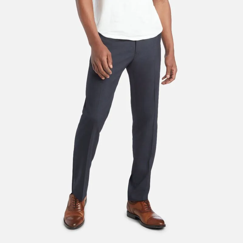 Kenneth Cole Reaction Mens Slim fit Dress Pants 30 / 30 Blue Solid Stretch