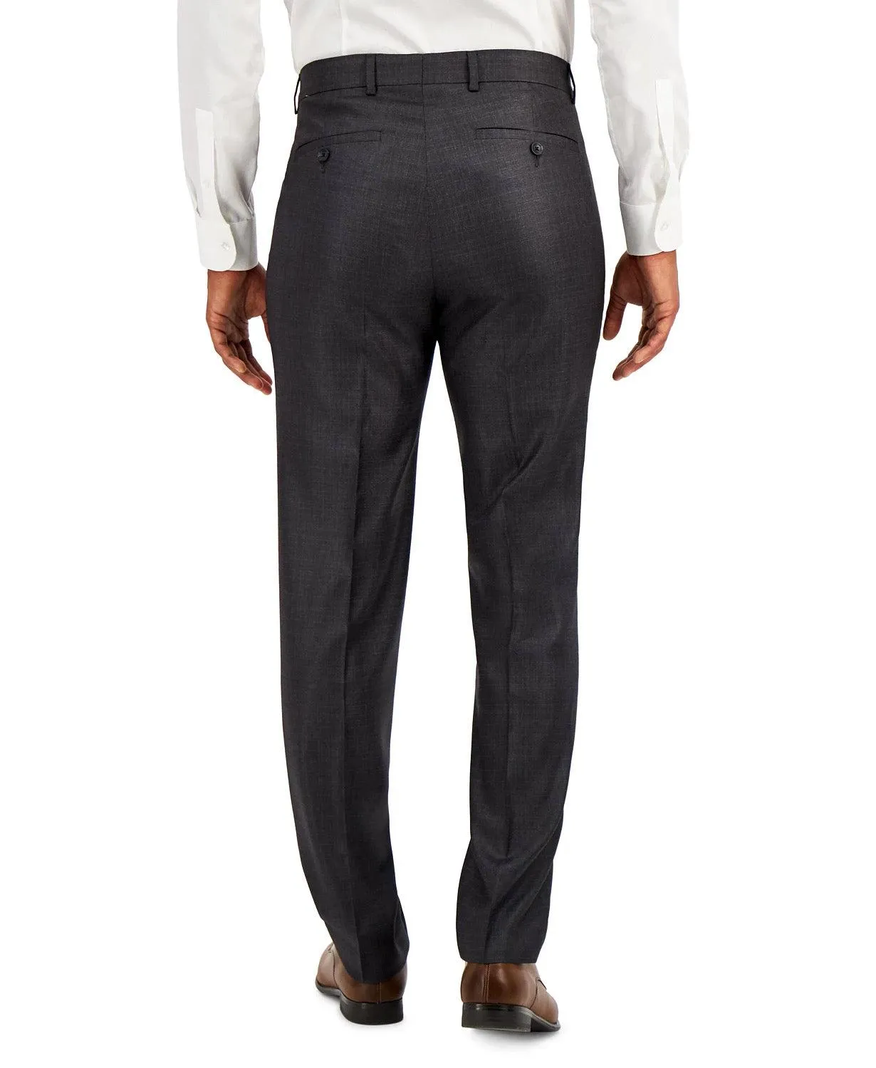 Kenneth Cole Reaction Mens Slim fit Dress Pants 30 / 30 Grey Striped