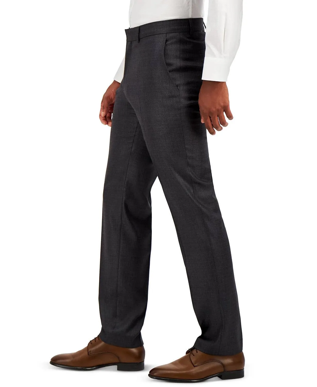 Kenneth Cole Reaction Mens Slim fit Dress Pants 30 / 30 Grey Striped
